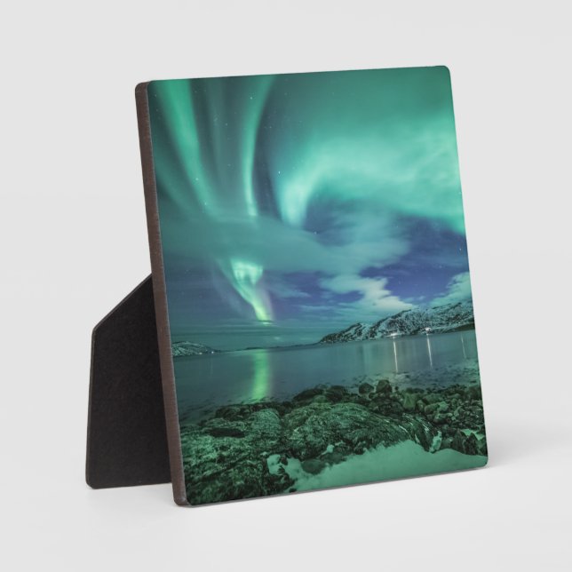 Placa Expositora Polar Lights Nature Photograph (Anverso)