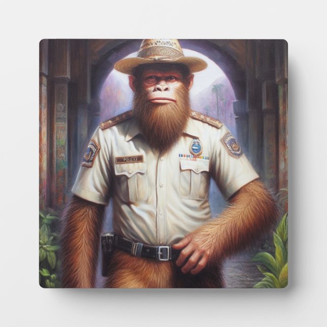 Placa Expositora Policía Bigfoot (Frente)