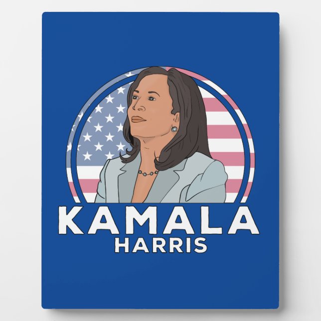 Placa Expositora Política Kamala Harris (Frente)