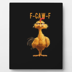 Placa Expositora Pollo F-Caw-F Clásico Estilo Retro