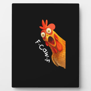 Placa Expositora Pollo F-Caw-F divertido F-Caw-F Pollo Casual Creat