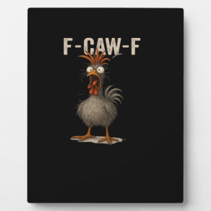 Placa Expositora Pollo F-Caw-F Retro Clásico