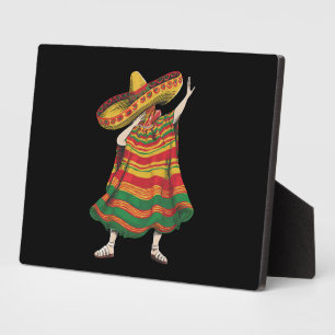 Placa Expositora Poncho Mexicano Dabbing Fiesta Cinco De Mayo