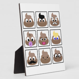 Placa Expositora Poop Many Faces