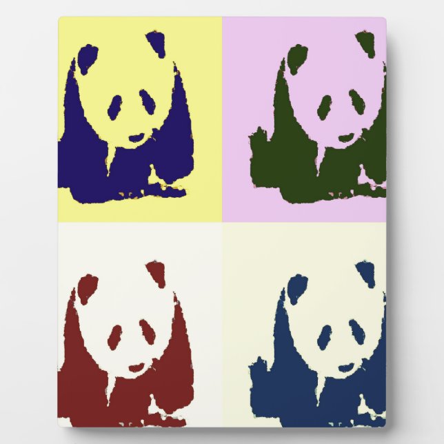 Placa Expositora Pop Art Baby Pandas (Frente)