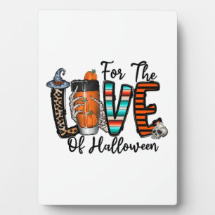 Placa Expositora Por El Amor De Halloween  