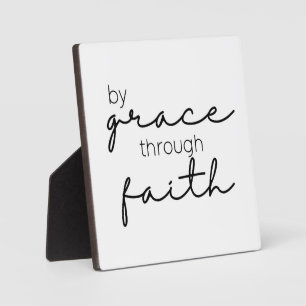 Placa Expositora Por Grace Through Faith Christian Rótulo