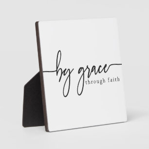 Placa Expositora Por Grace Through Faith Christian Rótulo
