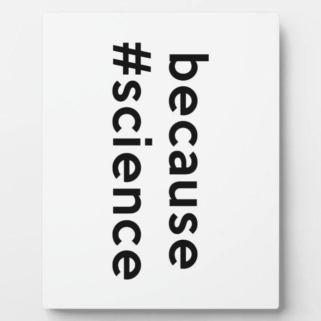 Placa Expositora Porque la ciencia (Frente)