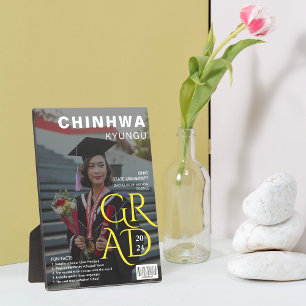 Placa Expositora Portada de la revista Graduación de foto Keepsake