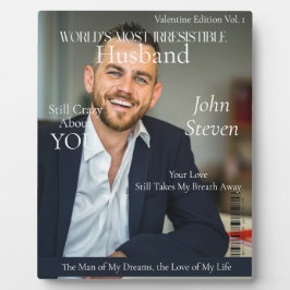 Placa Expositora Portada de la revista más irresistible del mundo