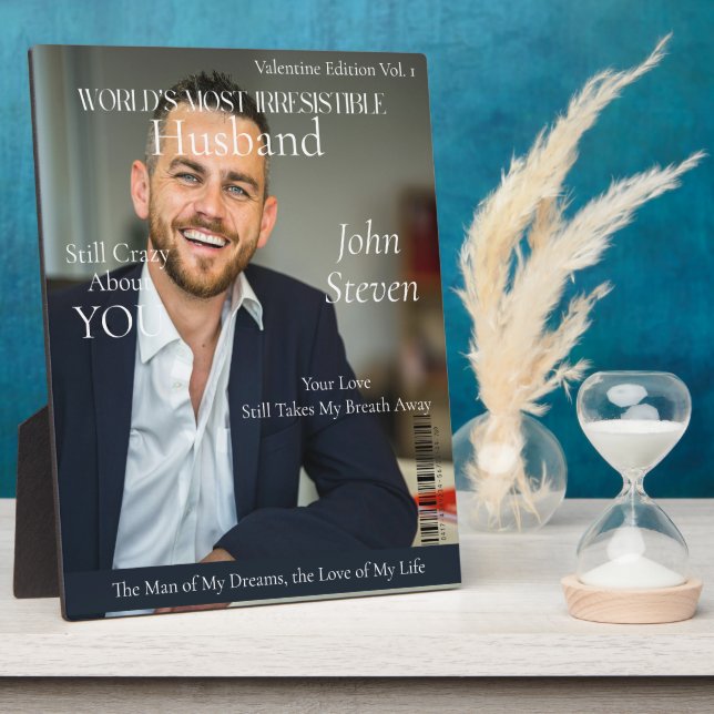 Placa Expositora Portada de la revista más irresistible del mundo (Lado)