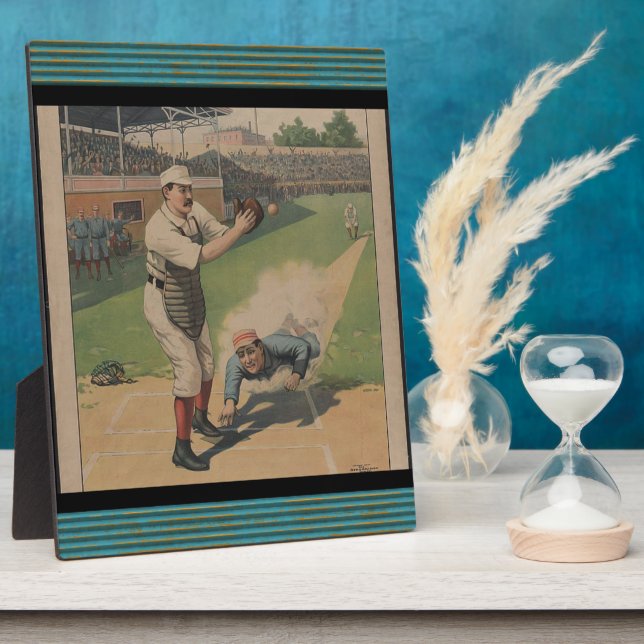 Placa Expositora Poster de béisbol Plaque (Lado)