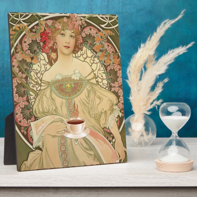 Placa Expositora Poster de café de época (Lado)