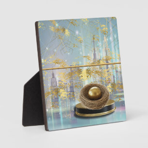 Placa Expositora Póster de Tarjeta de Pascua de Papel de Aluminio d
