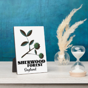 Placa Expositora Póster de viaje de Sherwood Forest Inglaterra