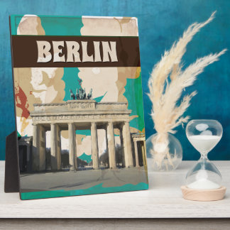 Placa Expositora Poster de Viajes de Berlín Vintage
