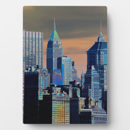 Placa Expositora Poster del distrito financiero en Manhattan