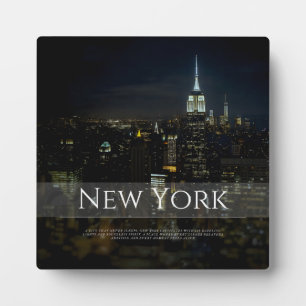 Placa Expositora Poster del Skyline de Nueva York - Moderno Wall Ar