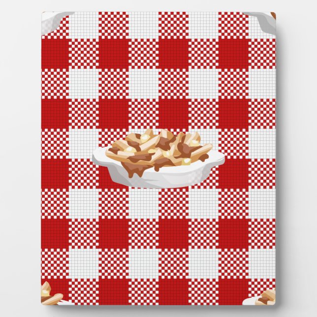 Placa Expositora poutina de plaid (Frente)