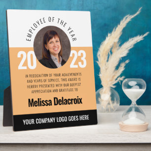 Placa Expositora Premio a Empleados Negros del Año de la Escuela Bl