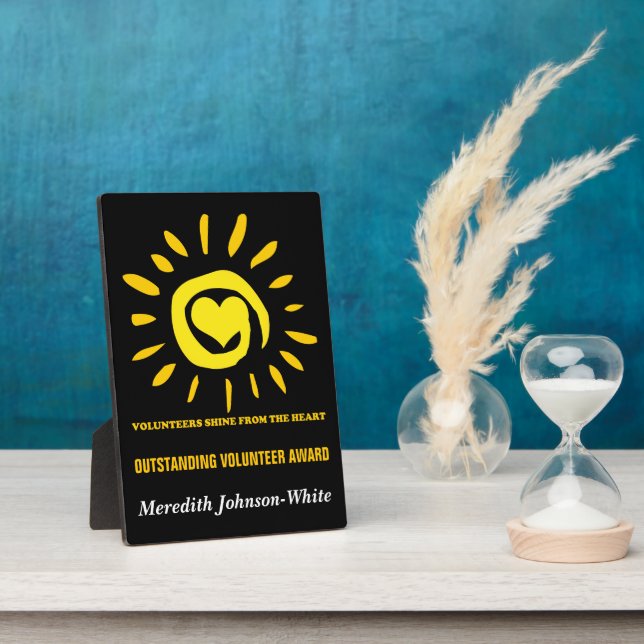 Placa Expositora Premio a los Voluntarios Extraordinarios (Lado)