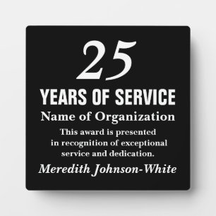 Placa Expositora Premio al Reconocimiento de Servicio Voluntario de