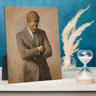 Placa Expositora Presidente estadounidense John Kennedy retrato pin