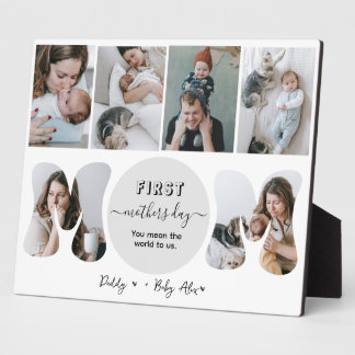 Placa Expositora Primer Collage de fotos materno
