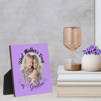 Placa Expositora Primer día de la madre como foto de la abuela