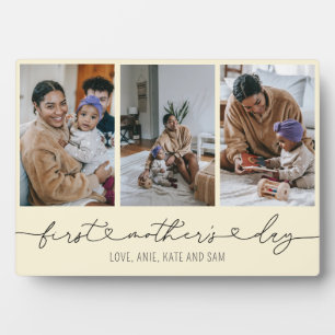 Placa Expositora Primer Día de la Madre Guión Corazón 3 Regalo de f