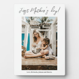 Placa Expositora Primera foto del Día de la Madre