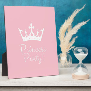 Placa Expositora Princesa Fiesta Girly rosa y blanco