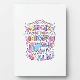 Placa Expositora Princesa Unicornio del Reino Unicornio Encantador 