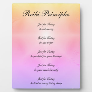 Placa Expositora Principios de Reiki