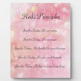 Placa Expositora Principios de Reiki
