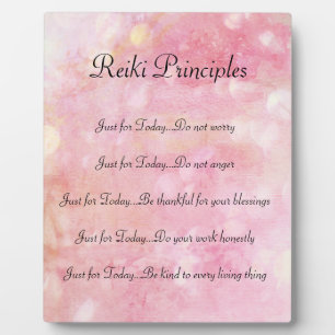 Placa Expositora Principios de Reiki