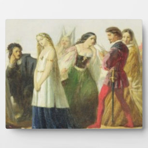 Placa Expositora Procesamiento de personajes de Shakespeare (petról