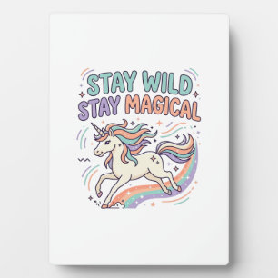 Placa Expositora Producto de moda gráfico Unicornio Permanece Salva