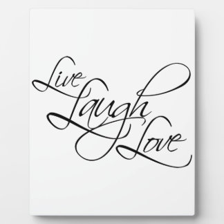 Placa Expositora Producto Personalizar de amor de Live Laugh