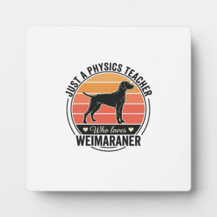 Placa Expositora Profesor de Física Ama Diseño de Perro Vintage Wei