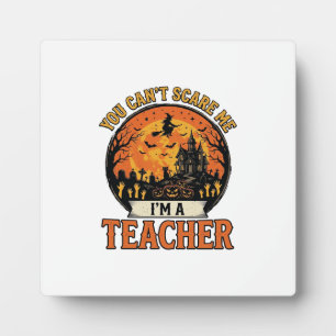 Placa Expositora Profesor de Halloween Vintage Divertido Espeluznan