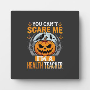 Placa Expositora Profesor de salud de Halloween Calabaza espeluznan