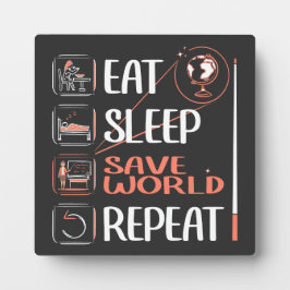 Placa Expositora Profesor de Supergeografía ahorra al mundo gracias