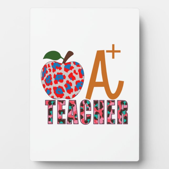 Placa Expositora Profesora de Arte Apple A Plus (Frente)