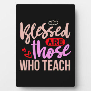 Placa Expositora Profesora de Regalos   Bienaventurados Los Que Ens