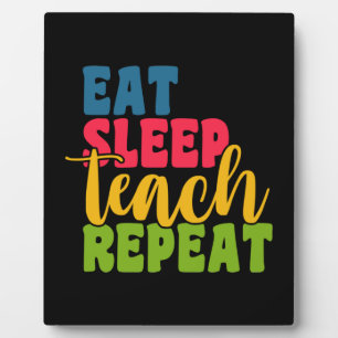 Placa Expositora Profesora de Regalos Comer repetición de teach d