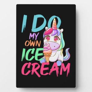 Placa Expositora Propio Helado Divertido Helado De Unicornio De Ver