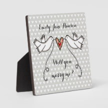Propuesta personalizada ¿Se Casará Conmigo Plaque