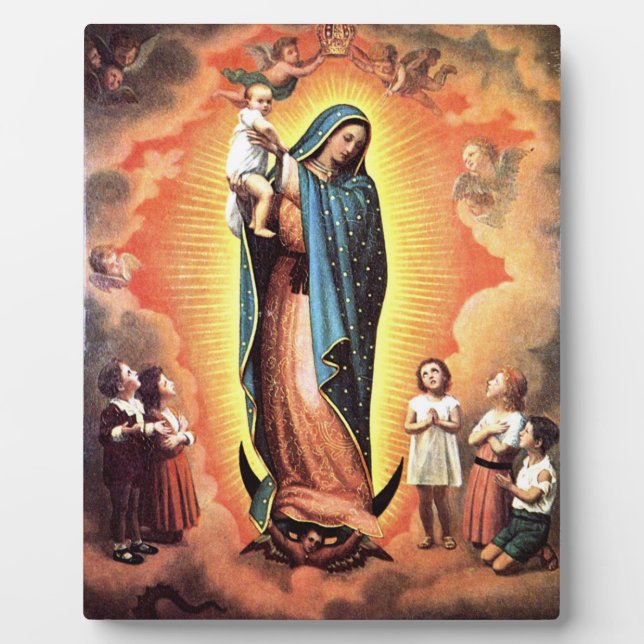 Placa Expositora Protectora De Nuestra Señora De Guadalupe De Los N (Frente)